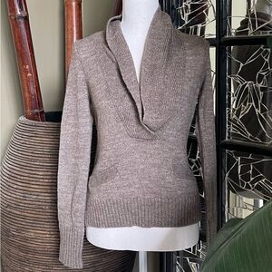 Women’s Sweater Brown J.Crew XS 45%Acrylic/37%SuperFineAlpaca/18%MerinoWool